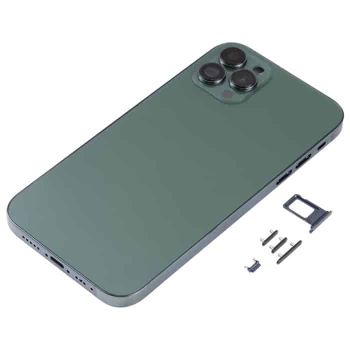 Rückseite des Gehäuses mit galvanisiertem Rahmen und optischer Nachahmung des iP13 Pro für das iPhone 11, for iPhone 11(Electroplated Frame,Green) – Bild 2