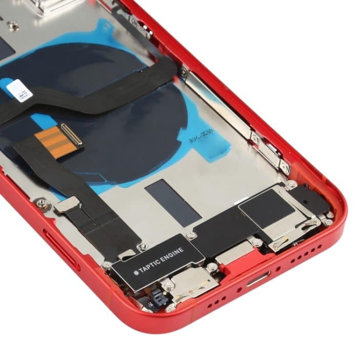 Baugruppe der hinteren Batterieabdeckung (mit Seitentasten und Lautsprecher-Klingelton und Motor sowie Kameraobjektiv und Kartenfach sowie Ein-/Aus-Taste + Lautstärketaste + Ladeanschluss und kabellosem Lademodul) für iPhone 12, For iPhone 12(Assembly) – Bild 6