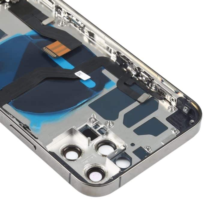 Baugruppe der hinteren Batterieabdeckung (mit Seitentasten und Lautsprecher-Klingelton und Motor sowie Kameraobjektiv und Kartenfach sowie Ein-/Aus-Taste + Lautstärketaste + Ladeanschluss und kabellosem Lademodul) für iPhone 12 Pro... – Bild 5