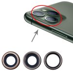 3 PCS Rückfahrkamera-Lünette mit Objektivabdeckung für iPhone 11 Pro / 11 Pro max