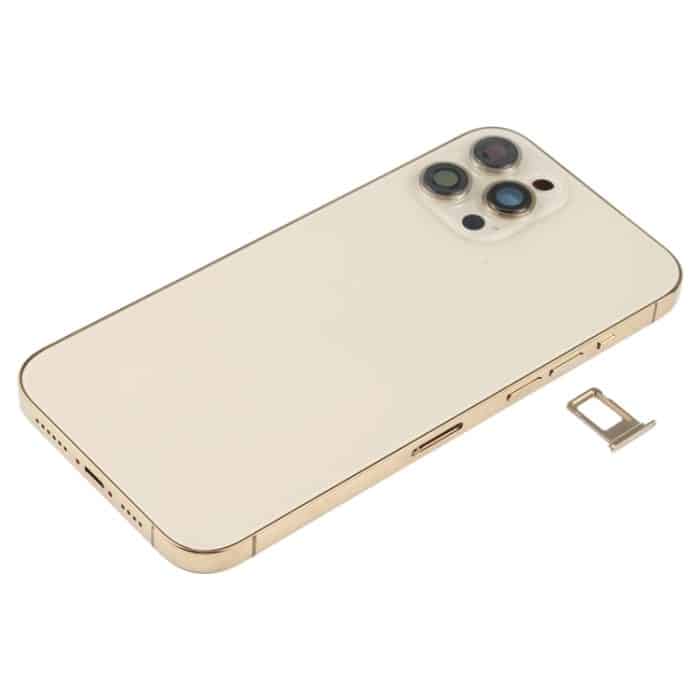 Akku-Rückseite (mit seitlichen Tasten, Kartenfach, Strom- und Lautstärke-Flexkabel und kabellosem Lademodul) für iPhone 12 Pro Max, For iPhone 12 Pro Max – Bild 3