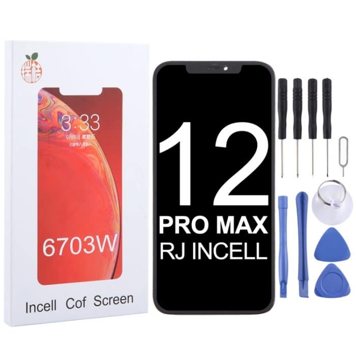 RJ Incell Cof Screen LCD-Bildschirm und Digitizer-Vollmontage für iPhone 12 Pro Max – Bild 1