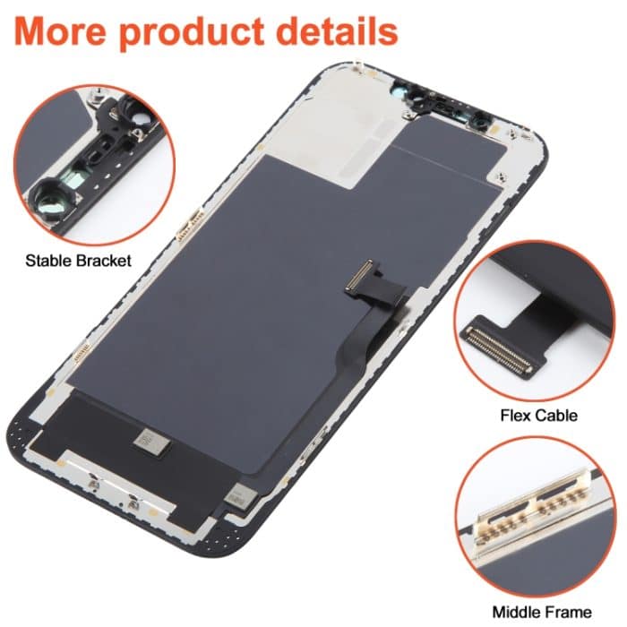 RJ Incell Cof Screen LCD-Bildschirm und Digitizer-Vollmontage für iPhone 12 Pro Max – Bild 3
