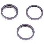 Für iPhone 14 Pro 3PCS Rückkamera Glaslinse Metall Außenschutz Hoop Ring, For iPhone 14 Pro – Bild 2
