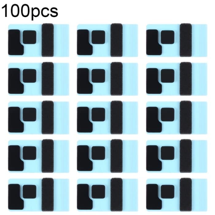 100/Set schwarzer LCD-Klebeaufkleber für iPhone 14/14 Plus – Bild 1