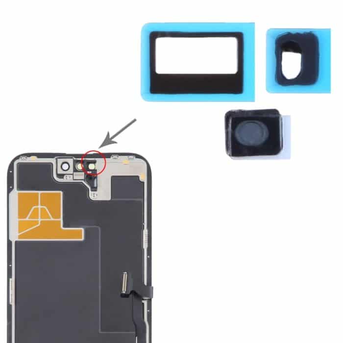 100/Set Sensorrückseiten-Klebeaufkleber für iPhone 14 Pro Max / 14 Pro – Bild 5