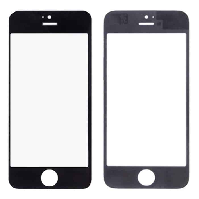5 Stück Schwarz + 5 Stück Weiß für iPhone 5 und 5S Frontscheibe, äußere Glaslinse, 5 Black 5 White for i5 & 5S – Bild 4