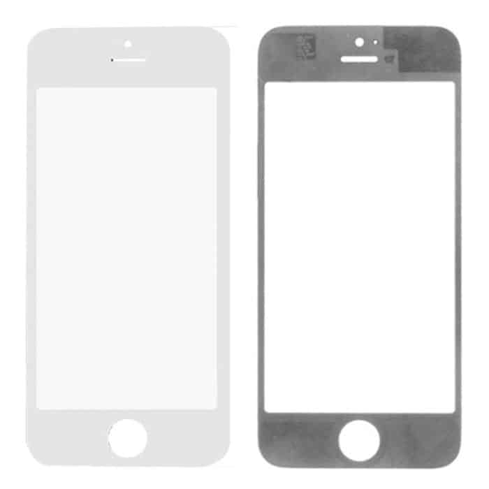 5 Stück Schwarz + 5 Stück Weiß für iPhone 5 und 5S Frontscheibe, äußere Glaslinse, 5 Black 5 White for i5 & 5S – Bild 5