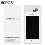 50 PCS Kartonverpackung White Box für iPhone 5 LCD-Bildschirm und Digitizer-Vollmontage