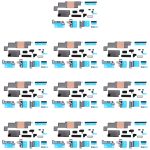 Für iPhone 15/15 Plus 10 Sets Mainboard-Kühlkörper-Aufkleber + FPC-Schwamm-Schaumstoff-Pads