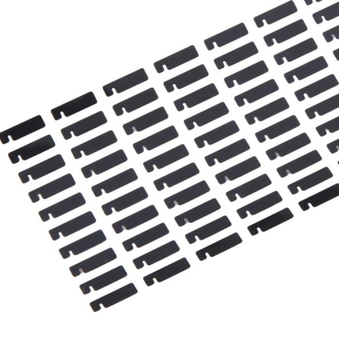 Für iPhone 15 Pro Max 100 Sets LCD-Seiten-Schwarz-Klebeaufkleber (03) – Bild 4