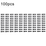 Für iPhone 15 Pro Max 100 Sets LCD-seitiger schwarzer Klebeaufkleber (04)