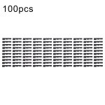 Für iPhone 15 Pro 100 Sets LCD-seitiger schwarzer Klebeaufkleber (03)