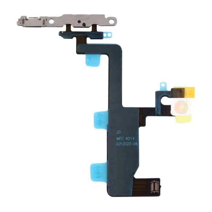 IP6G0158.jpg Power Button & Flashlight Flex Kabel mit Halterungen für iPhone 6 – Bild 1