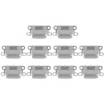 10 Stück Ladeanschluss für iPhone 6 / 6S, For iPhone 6 / 6S, For iPhone 6 / 6S (Light Grey)