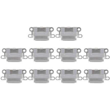 10 Stück Ladeanschluss für iPhone 6 / 6S, For iPhone 6 / 6S, For iPhone 6 / 6S (Light Grey)