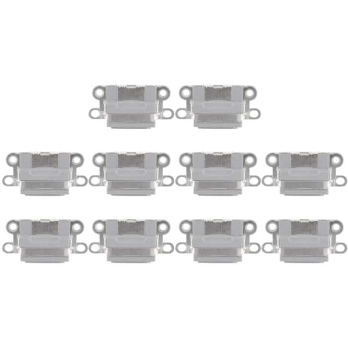 10 Stück Ladeanschluss für iPhone 6 / 6S, For iPhone 6 / 6S, For iPhone 6 / 6S (Light Grey) – Bild 1
