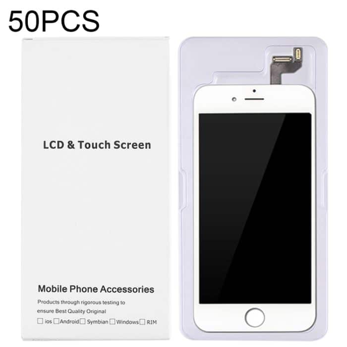 IP6P1143.jpg 50 PCS Kartonverpackung White Box für iPhone 6s Plus und 6 Plus LCD-Bildschirm und Digitizer-Vollmontage – Bild 1