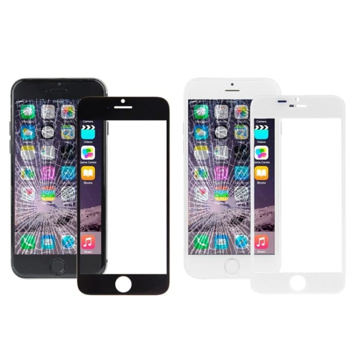 5 Stück Schwarz + 5 Stück Weiß für iPhone 6 Plus Frontscheibe äußere Glaslinse, For iPhone 6 Plus (10PCS) – Bild 2