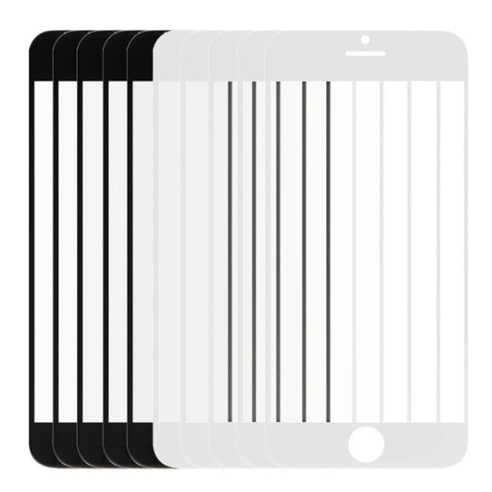 5 Stück Schwarz + 5 Stück Weiß für iPhone 6 Plus Frontscheibe äußere Glaslinse, For iPhone 6 Plus (10PCS) – Bild 3
