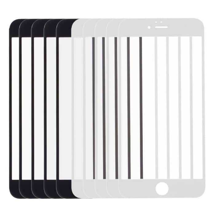 5 Stück Schwarz + 5 Stück Weiß für iPhone 6s und 6 Frontscheibe, äußere Glaslinse, 5 Black 5 White for i6s – Bild 3