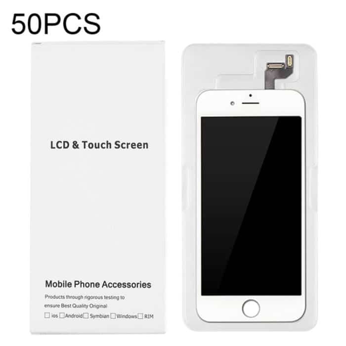 IP6S8752.jpg 50 PCS Kartonverpackung White Box für iPhone 6s & 6 LCD-Bildschirm und Digitizer-Vollmontage – Bild 1