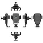 C6 Schwerkraft-Induktions-Auto-Qi-Wireless-Ladegerät, schnelles Aufladen, Lüftungsschlitz-Telefonhalter – Bild 4
