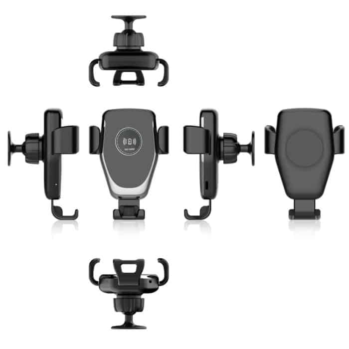 C6 Schwerkraft-Induktions-Auto-Qi-Wireless-Ladegerät, schnelles Aufladen, Lüftungsschlitz-Telefonhalter – Bild 4