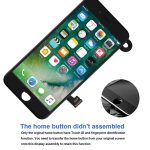 Die vollständige Baugruppe aus LCD-Bildschirm und Digitalisierer umfasst die Frontkamera für das iPhone 7, i7 Black with Camera, i7 White with Camera – Bild 7