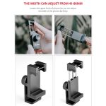 YELANGU PC03 Klappbarer Telefonhalter, horizontale vertikale Aufnahme, Telefonklemmenhalter, PC03 – Bild 8