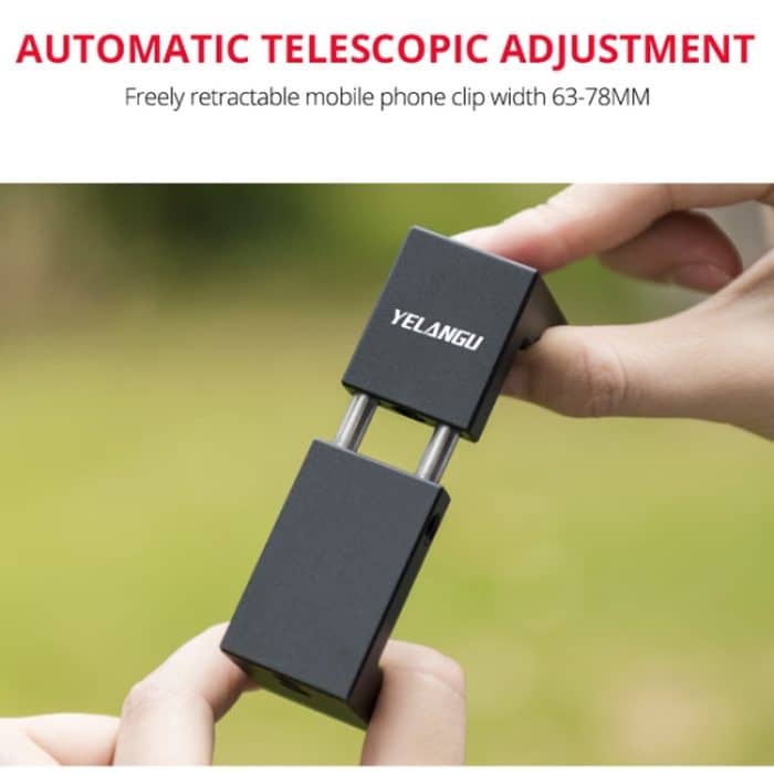 YELANGU PC141 Auto-Teleskop-Telefonhalter im Frühlingsstil mit Kaltschuh-Basishalterung, PC141 – Bild 7