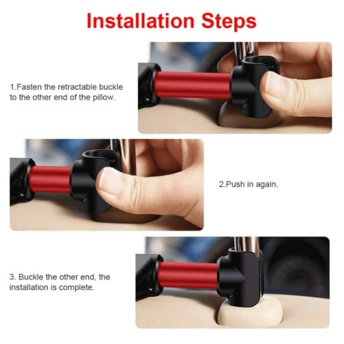 CHZ-06 Versenkbare Auto-Rückenlehnenhalterung für 7-14-Zoll-Handys/Tablets, For 7-14 inch Phones Red, CHZ-06 – Bild 12