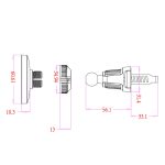 Wlons Air Outlet Transparenter magnetischer Autohalter – Bild 2