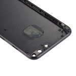 6 in 1 für iPhone 7 Plus (Rückseite + Kartenfach + Lautstärketaste + Ein-/Aus-Taste + Stummschalter, Vibrationstaste + Schild), komplett montierte Gehäuseabdeckung (Tiefschwarz), For iPhone 7 Plus Jet Black – Bild 7