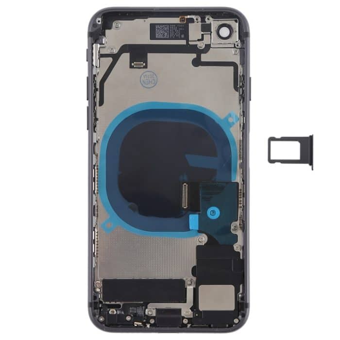 Akku-Rückabdeckung mit Seitentasten, Vibration, Lautsprecher, Klingelton, Ein-/Aus-Taste, Lautstärketaste, Flexkabel und Kartenfach für iPhone 8, For iPhone 8, For iPhone 8 (Full Assembly) – Bild 3