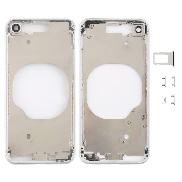 IP8F0228W.jpg Transparente Rückseite mit Kameraobjektiv, SIM-Kartenfach und Seitentasten für iPhone 8, For iPhone 8 (Transparent Back), For iPhone 8 (Transparent White), For iPhone 8 (Transparent Gold), For iPhone 8 (Transparent Red) – Bild 1