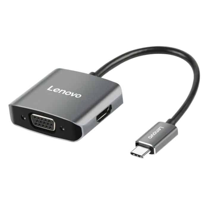 IP8G0567.jpg Original Lenovo C02 USB-C / Typ C zu HDMI + VGA Konverter – Bild 1