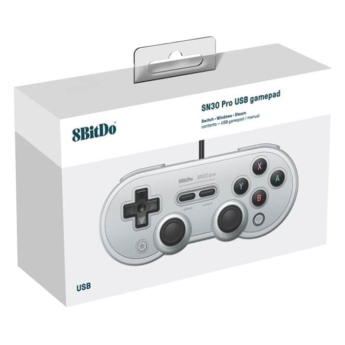 8 Bitdo SN30 pro USB-Gamepad-Joystick für Swith / Steam / PC (grau) – Bild 3