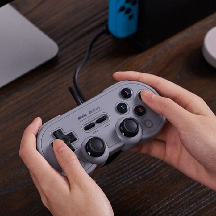 8 Bitdo SN30 pro USB-Gamepad-Joystick für Swith / Steam / PC (grau) – Bild 7