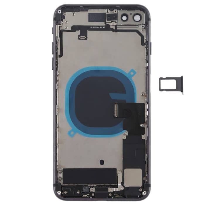 Akku-Rückabdeckung mit Seitentasten, Vibration, Lautsprecher, Klingelton, Ein-/Aus-Taste, Lautstärketaste, Flexkabel und Kartenfach für iPhone 8 Plus, For iPhone 8 Plus, For iPhone 8 Plus (Full Assembly) – Bild 3
