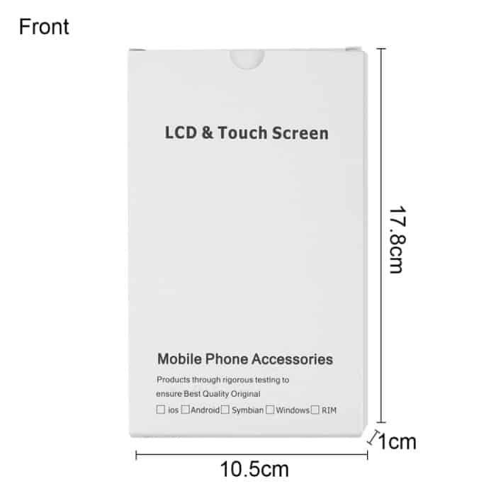 50 PCS Kartonverpackung White Box für iPhone 8 Plus / 7 Plus LCD-Bildschirm und Digitizer-Vollmontage – Bild 2