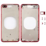 Transparente Rückseite mit Kameraobjektiv, SIM-Kartenfach und Seitentasten für iPhone 8 Plus, For iPhone 8 Plus (Transparent Back), For iPhone 8 Plus (Transparent White), For iPhone 8 Plus(Transparent Gold), For iPhone 8 Plus(Transparent Red)