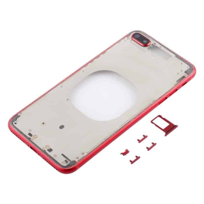 Transparente Rückseite mit Kameraobjektiv, SIM-Kartenfach und Seitentasten für iPhone 8 Plus, For iPhone 8 Plus (Transparent Back), For iPhone 8 Plus (Transparent White), For iPhone 8 Plus(Transparent Gold), For iPhone 8 Plus(Transparent Red) – Bild 2