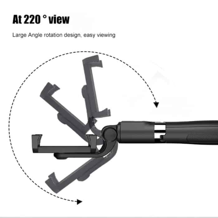 2 in 1 faltbares Bluetooth-Auslöser-Fernbedienungs-Selfie-Stick-Stativ für iPhone und Android-Telefone, L01 – Bild 5