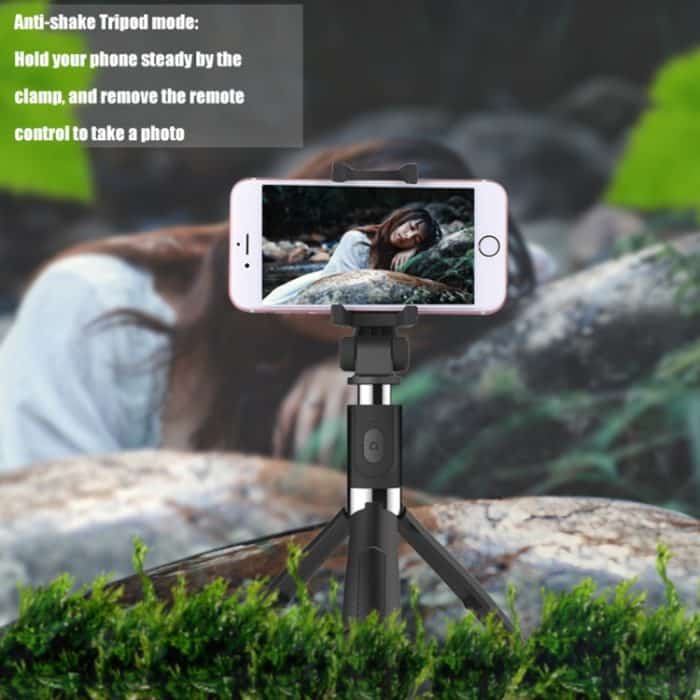 2 in 1 faltbares Bluetooth-Auslöser-Fernbedienungs-Selfie-Stick-Stativ für iPhone und Android-Telefone, L01 – Bild 9