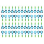 100 PCS Frontkamera (klein) Schwammschaum-Slice-Pads für iPhone X. – Bild 2