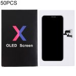 50 PCS Kartonverpackung Black Box für iPhone X LCD-Bildschirm und Digitizer-Vollmontage