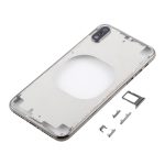 Transparente Rückseite mit Kameraobjektiv, SIM-Kartenfach und Seitentasten für iPhone X, For iPhone X (Transparent Back), For iPhone X (Transparent White) – Bild 2