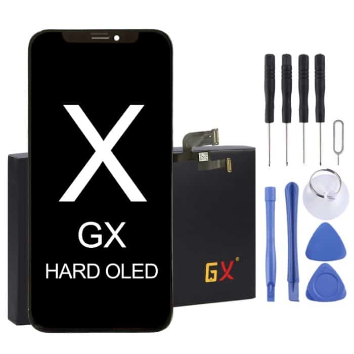 IPXG0365.jpg GX OLED-Material LCD-Bildschirm und Digitizer-Vollmontage für iPhone X – Bild 1