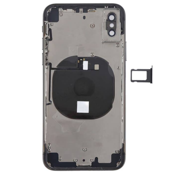 Akku-Rückabdeckung mit Seitentasten, kabellosem Lademodul, Lautstärketaste, Flexkabel und Kartenfach für iPhone X, For iPhone X (Charging Module), For iPhone X  (Full Assembly) – Bild 3